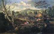 Nicolas Poussin Ideal Landscape oil painting reproduction